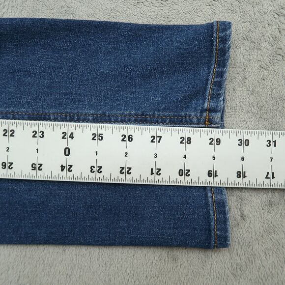 VIGOSS Jeans Women's Size 29 Mid-Rise Ace Straight Denim 29" Inseam Distressed - Picture 4 of 16